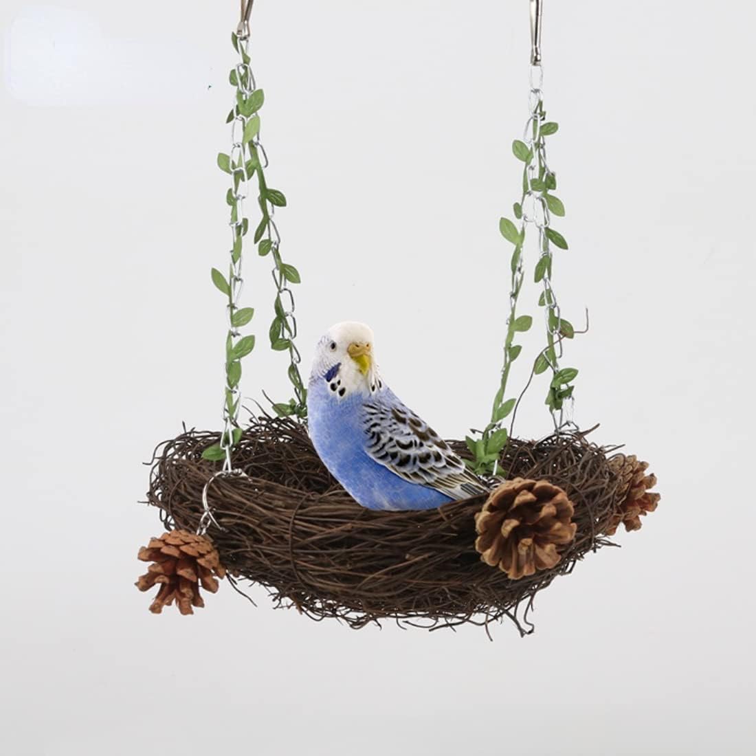 Handmade Woven Bird Nest – Natural Eco-Friendly Nest for Small Birds, Breeding, Resting & Decorative Basket