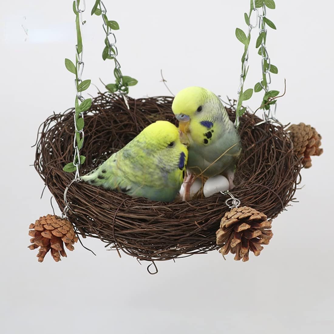 Handmade Woven Bird Nest – Natural Eco-Friendly Nest for Small Birds, Breeding, Resting & Decorative Basket