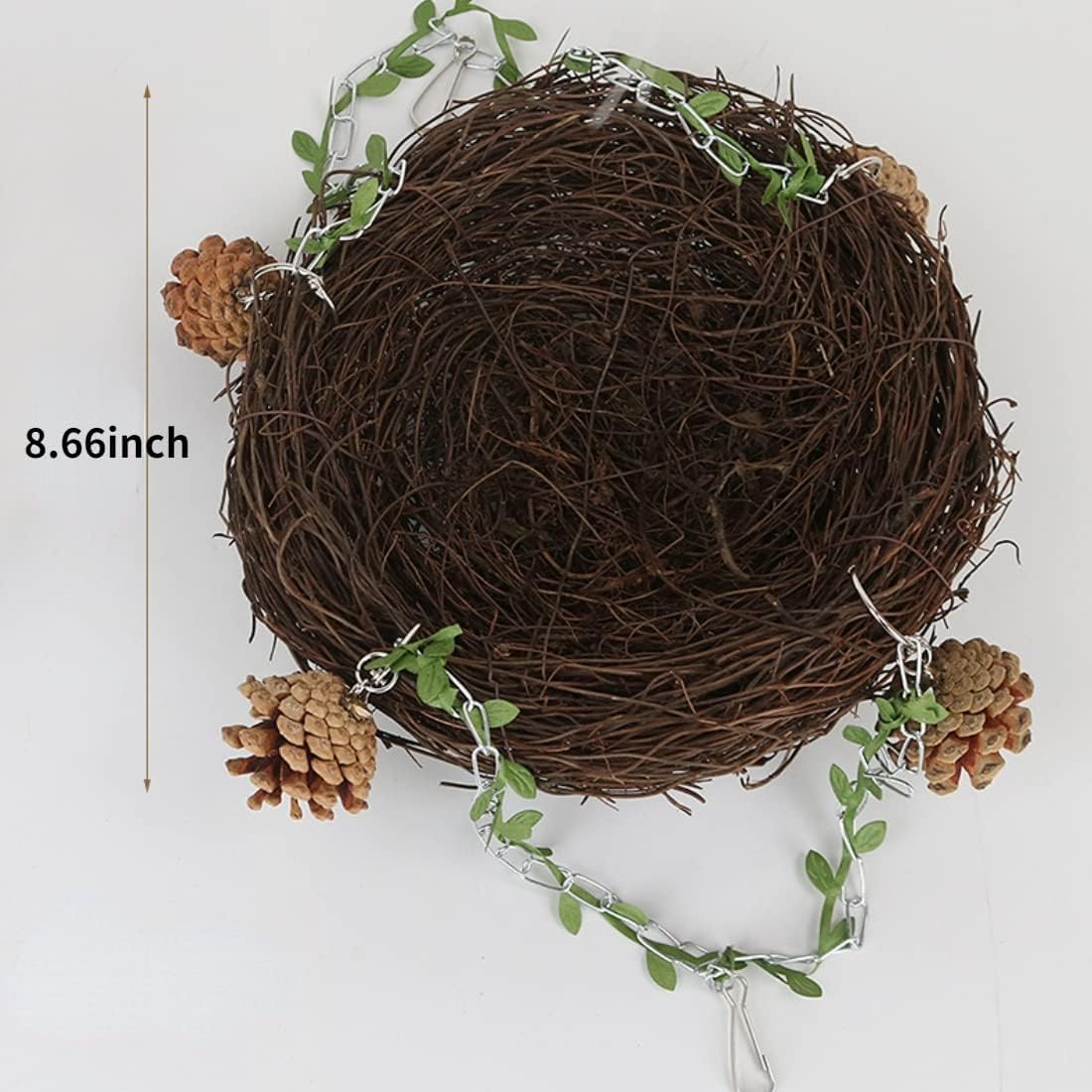 Handmade Woven Bird Nest – Natural Eco-Friendly Nest for Small Birds, Breeding, Resting & Decorative Basket