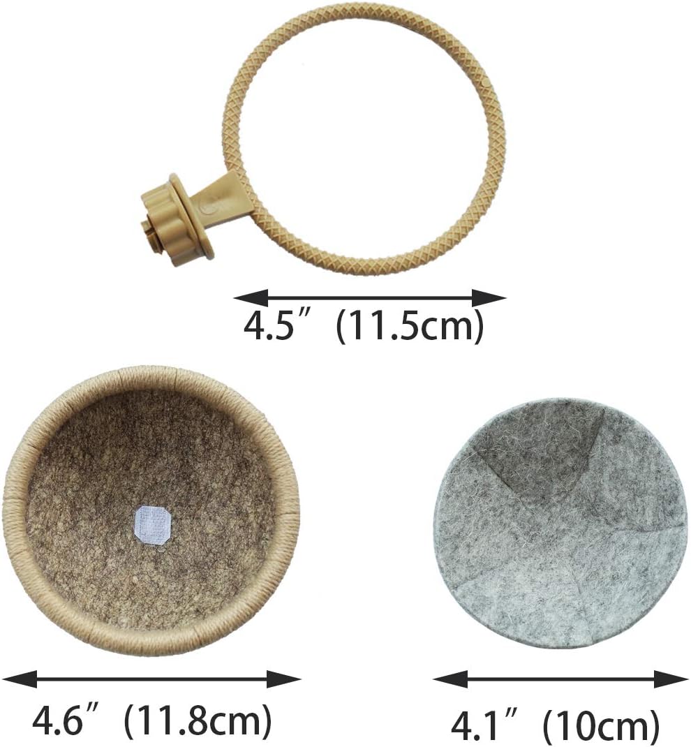 Bird Nest Kit for Small Birds with Holder & Soft Liner – Easy to Install Breeding Nest for Budgies, Canaries, Finches, Lovebirds