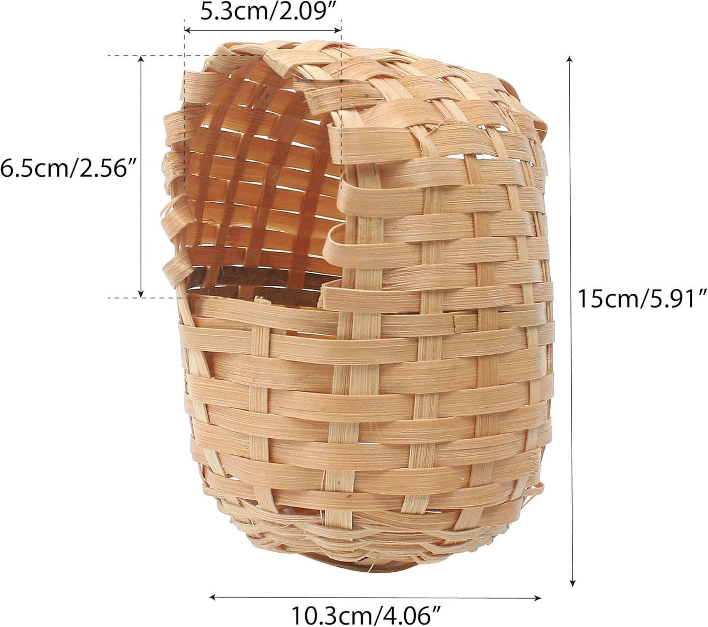 Hand-Woven Bird Nest ā Natural Eco-Friendly Straw House for Small Birds