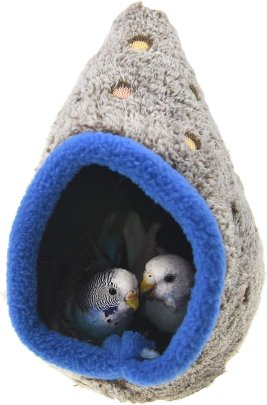 6.2-inch Hanging Bird Nest – Soft Fleece, Warm & Comfortable for Small Birds