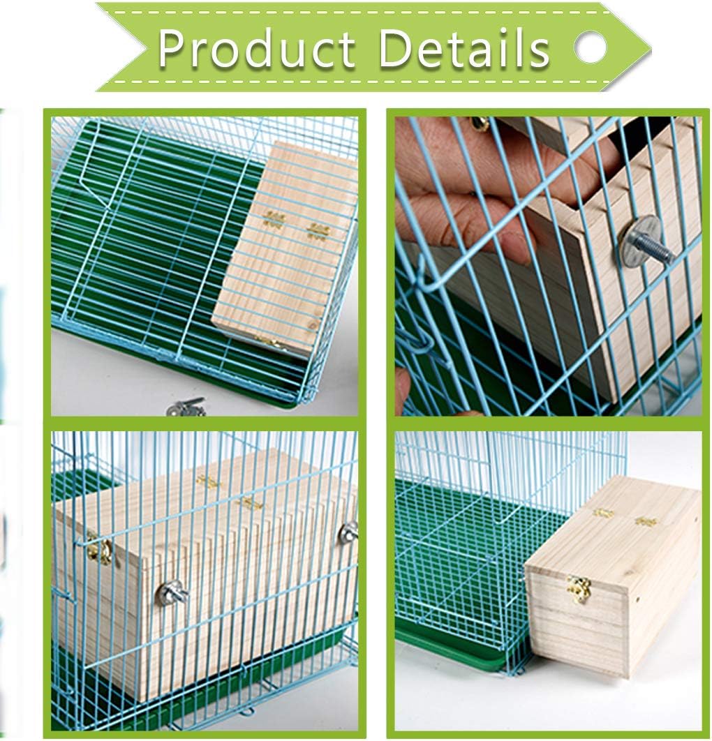 Wooden Bird Nesting Box with Transparent Observation Window – Breeding & Resting House for Small Birds